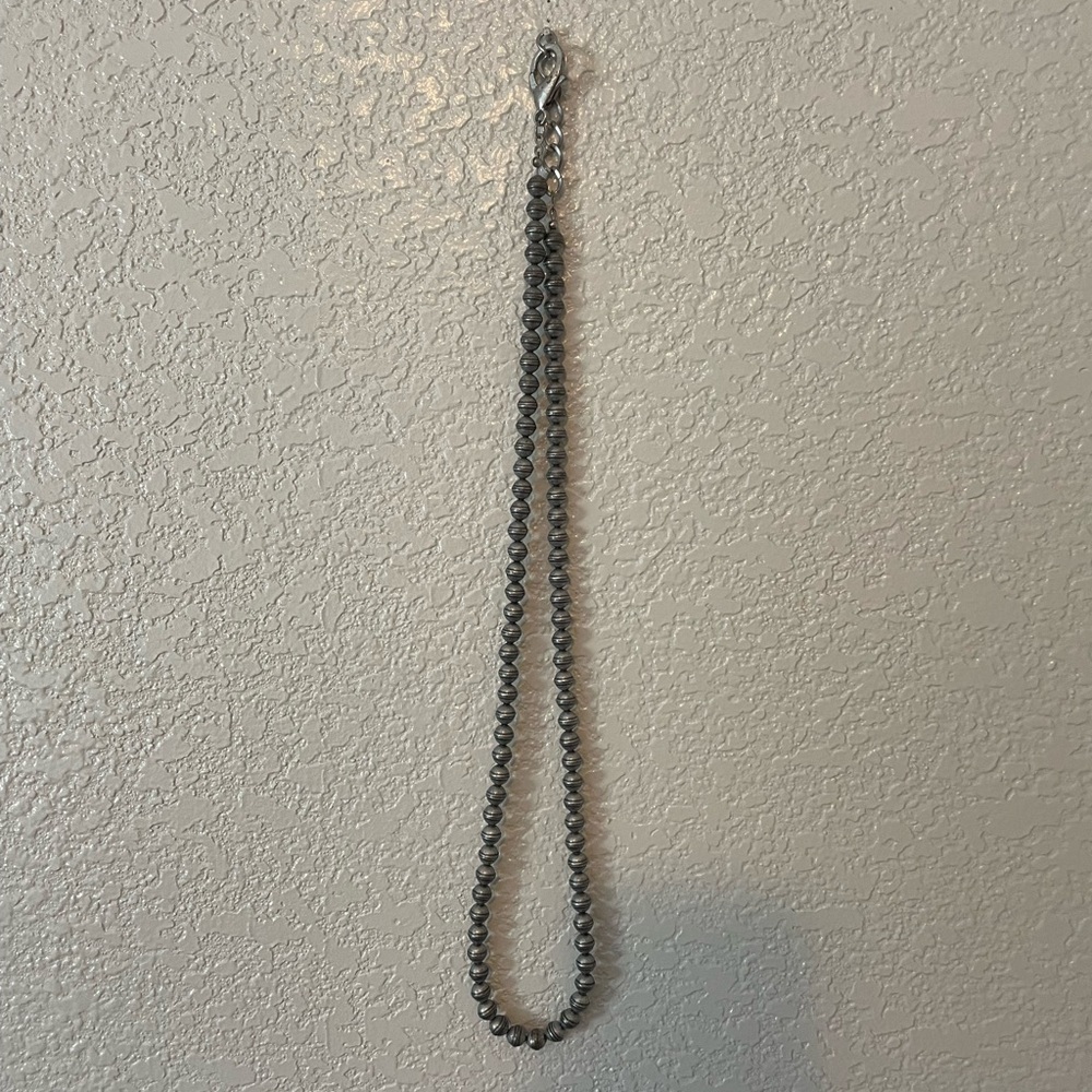 Silver Navajo Pearls